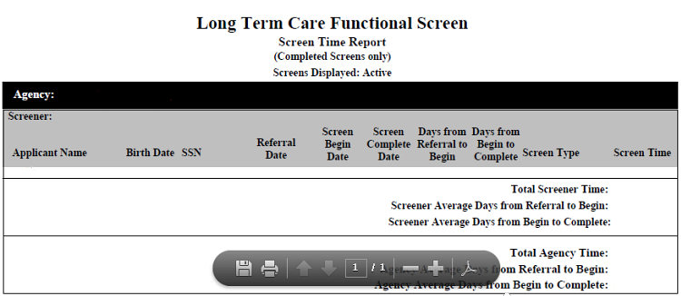 CLTS Functional Screen Module 11 Children's Summary Reports