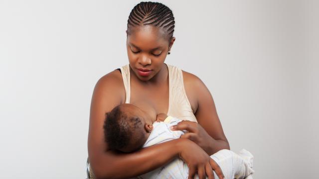 Mother breastfeeding her baby