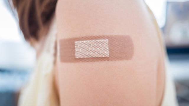 Bandage on an arm