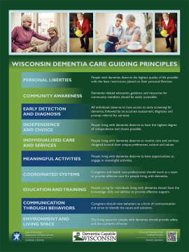 Poster sample: Dementia Care Guiding Principles