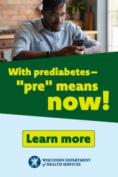 With prediabetes—"pre" means now! 320X480