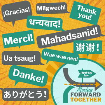 Saying thanks in multiple languages