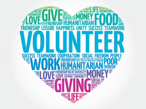 Volunteer word cloud