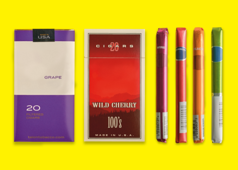 Flavored cigar packages