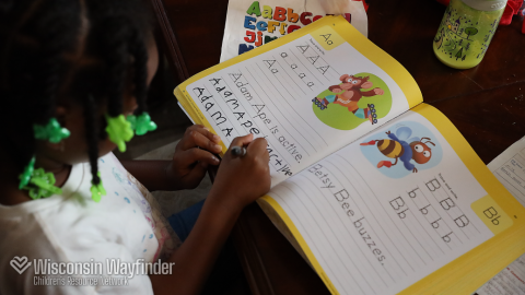 Wisconsin Wayfinder: Child Fills Out Workbook