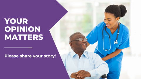 Your opinion matters, please share your story next to nurse and adult.