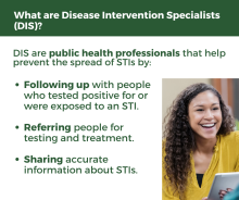 What are Disease Intervention Specialists (DIS)?