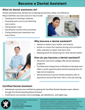Thumbnail of Become a Dental Assistant publication
