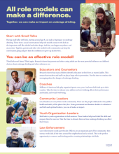 Screen shot of Small Talks role models fact sheet