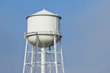 A water tower.