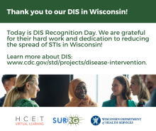 Thank you to our DIS in Wisconsin!