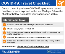 International Travel Checklist - COVID-19
