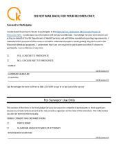 National Core Indicator Survey Consent Form