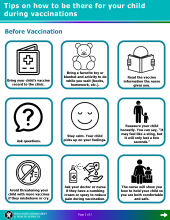 Tips on how to be there for your child during vaccinations, P-03126