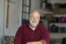 Close up of laughing older adult