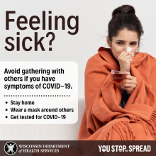 You Stop the Spread: Feeling sick?
