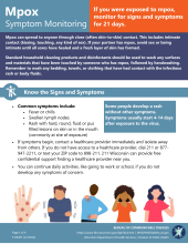 Monkeypox symptom monitoring