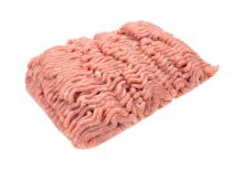 Raw ground beef.