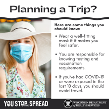 You Stop the Spread: Tips for travelling safely
