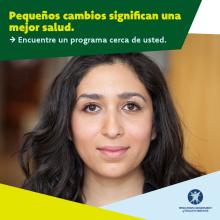 Prediabetes, prevent diabetes, person headshot, Spanish