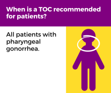 When is a TOC recommended for patients?