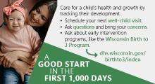 Birth to 3 Program: A good start in the first 1,000 days.