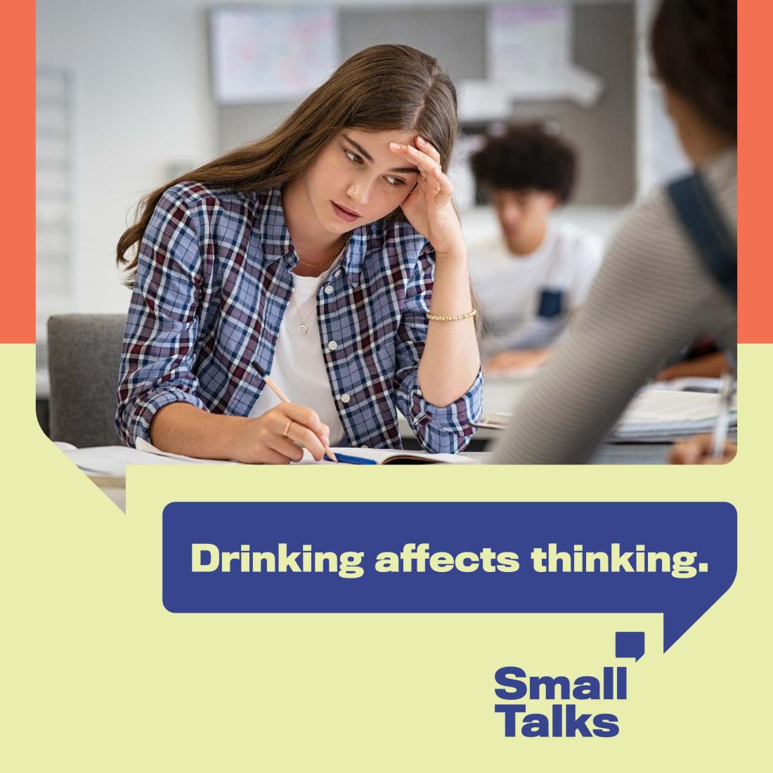 Drinking affects thinking