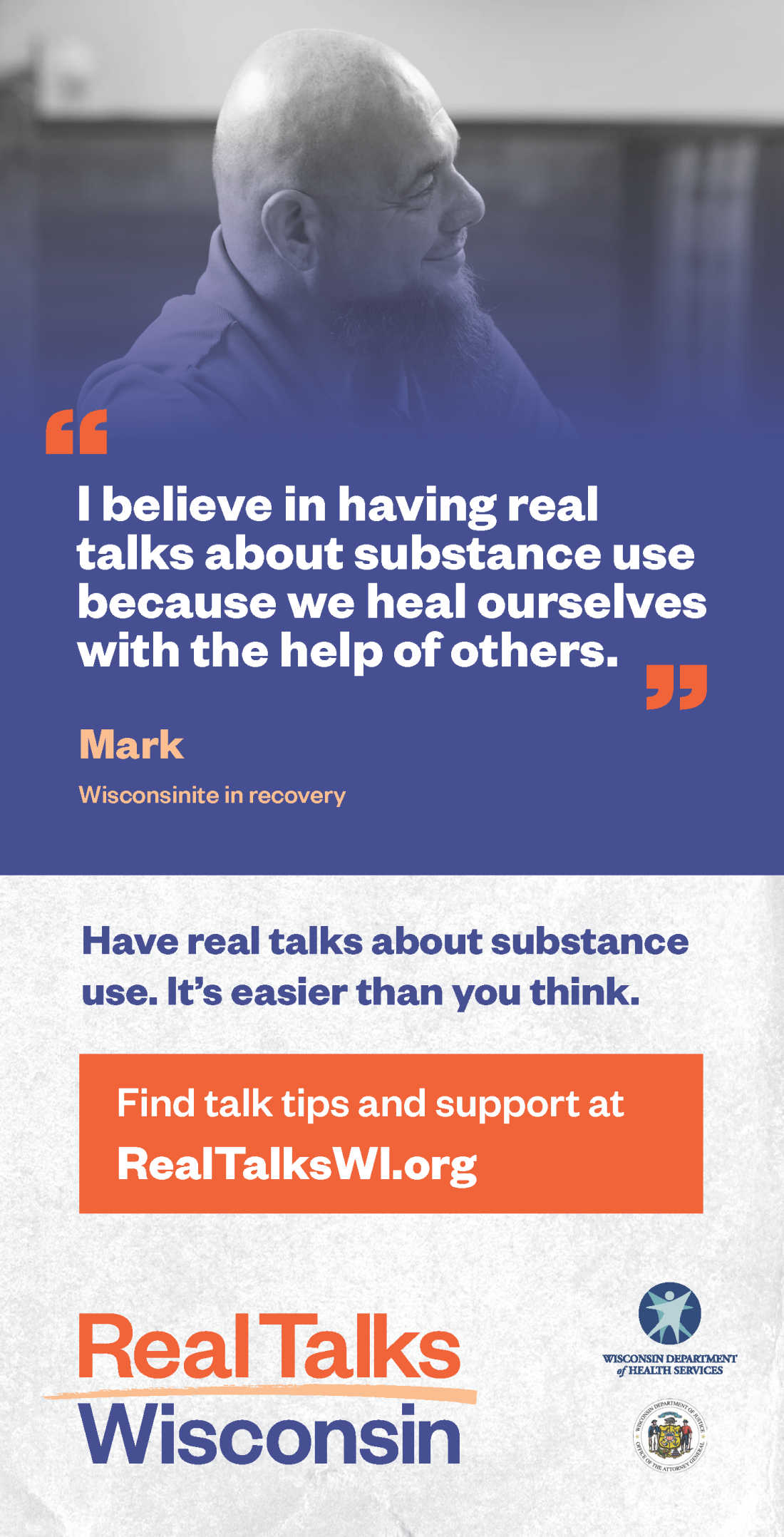 "I believe in having real talks about substance use because we heal ourselves with the help of others."