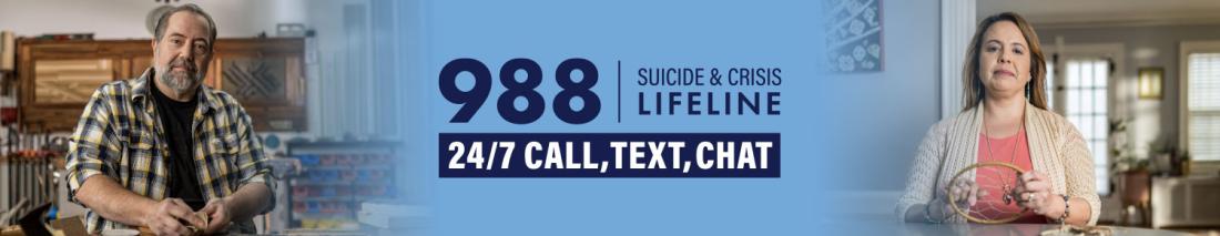 988 Suicide & Crisis Lifeline - 24/7 Call, Text, Chat