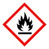 Flammable hazard sign, fire symbol