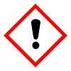 Harmful hazard sign, exclamation symbol